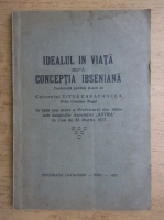 Titus Carapancea - Idealul in viata dupa conceptia ibseniana (1937)