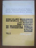 Vintila Dongoroz - Explicatii teoretice ale codului de procedura penala roman (volumul 2)