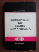 Paul Iorgovici - Observatii de limba rumaneasca