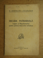 Decizia patriarhala. Legea si regulamentul pentru pictura bisericilor ortodoxe (1943)