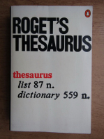 Roget's thesaurus of english words and phrases