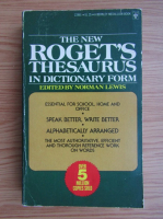 The new Roget's thesaurus in dictionary form