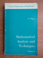 A. Page - Mathematical analysis and techniques (volumul 1)