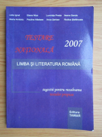 Elena Nica - Testare nationala. Limba si literatura romana. Sugestii pentru rezolvarea testelor propuse