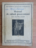 Manual de cultura greco-romana pentru clasa a VIII-a secundara (1945)