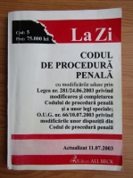 Codul de procedura penala, 2003