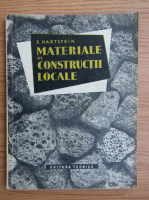 Emil Hartstein - Materiale de constructii locale