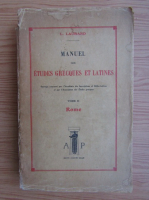 L. Laurand - Manuel des etudes grecques et latines (1940)