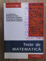 Mariana Craiu - Teste de matematica