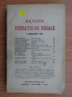 Revista fundatiilor regale. 1 februarie 1934