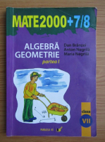 Dan Branzei - Algebra, geometrie (volumul 1) clasa a VII-a