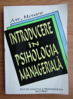 Anticariat: Ion Moraru - Introducere in psihologia manageriala