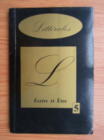 Litterales. Ecrire et etre