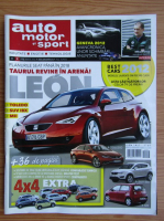 Revista Auto motor si sport, nr. 3, martie, anul 2012
