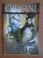 Revista Origini, seria I, anul 1, nr. 4, Noiembrie 2013