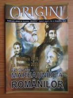 Revista Origini, seria I, anul 1, nr. 4, Noiembrie 2013