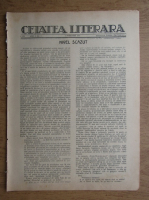 Camil Petrescu - Revista Cetatea Literara, anul I, nr. 3, 1 februarie 1926
