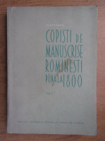 Gontran Peter Strempel - Copisti de manuscrise romanesti pana la 1800
