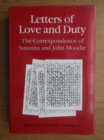 John Moodie - Letters of Love and Duty