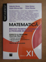 Valentin Nicula, Petre Simion - Matematica. Clasa a XI-a. Breviar teoretic cu exercitii si probleme rezolvate. Teste de evaluare