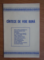 Cantece de voie buna