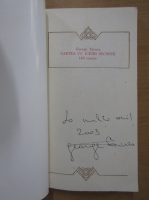 George Tarnea - Cartea cu iubiri secrete, 183 de sonete (cu autograful autorului)