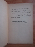 Ioan Alexandru Bratescu Voinesti - Origina neamului romanesc si a limbei noastre (cu autograful autorului, 1943)