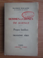 Maurice DOcagne - Hommes et choses de science (1936)
