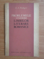R. A. Budagov - Problemele studierii limbilor literare romanice