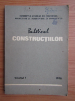 Buletinul constructiilor (volumul 1, 1978)