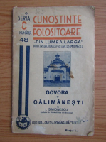 I. Simionescu - Cunostinte folositoare. Govora si Calimanesti (1936)
