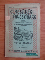 I. Simionescu - Cunostinte folositoare. Votul Obstesc (1927)