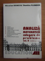 Nicolae Donciu - Analiza matematica. Culegere de probleme (volumul 2)