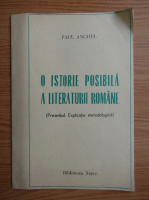 Paul Anghel - O istorie posibila a literaturii romane
