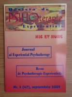 Revista de psihoterapie experientiala, nr. 3, septembrie 2009