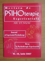 Revista de psihoterapie experientiala, nr. 38, iunie 2007