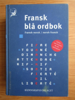 Fransk bla ordbok. Fransk-norsk, norsk-fransk
