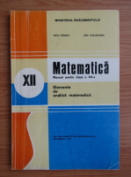 Nicu Boboc - Matematica pentru clasa a XII-a (1996)