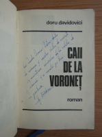 Doru Davidovici - Caii de la Voronet (cu autograful autorului)