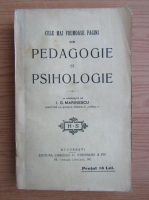 I. G. Marinescu - Cele mai frumoase pagini din pedagogie si psihologie (1921)