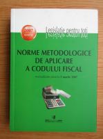 Anticariat: Norme metodologice de aplicare a codului fiscal