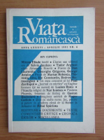 Revista Viata Romaneasca, anul LXXXVI, aprilie, nr. 4, 1991