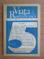 Revista Viata Romaneasca, anul LXXXVI, mai, nr. 5, 1991