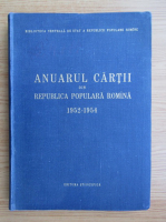 Anuarul cartii din Republica Populara Romana, 1952-1954