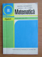 C. Nastasescu - Matematica. Manual pentru clasa a IX-a (1997)