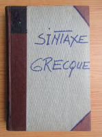 Jean Humbert - Syntaxe grecque