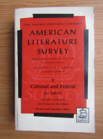 American literature survey. Colonial and federal to 1800