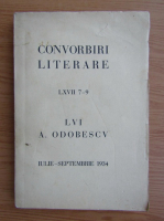 A. I. Odobescu - Convorbiri literare, anul LXVII, nr. 7-9, iulie-septembrie 1934