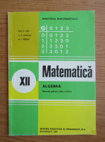 Anticariat: I. D. Ion - Matematica, manual pentru clasa a XII-a 