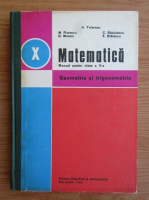 K. Teleman - Matematica. Manual pentru clasa a X-a (1980)